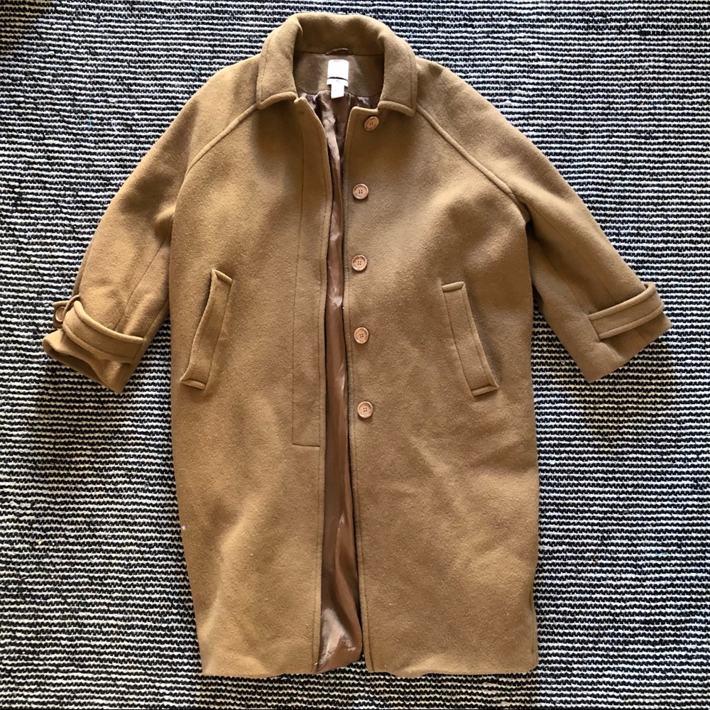 Camel 🐪 wool laine trench coat